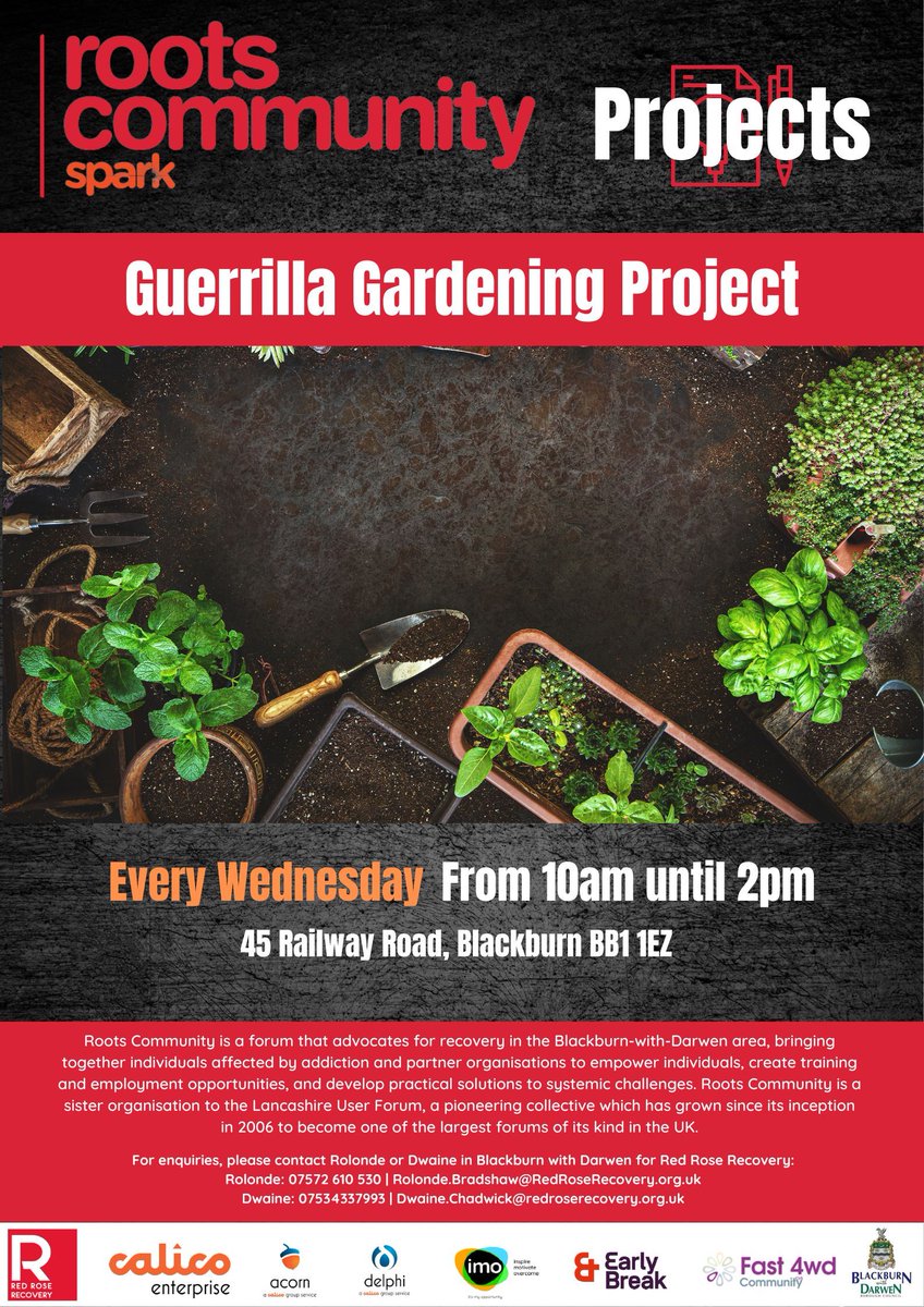 RRR_LUF's tweet image. Guerrilla Gardens 🌼🌿

Spring is on it's way and the Guerrilla Gardens project is up and running! Lots of prep work and tidying up being done...paving the way for planting and new beds. Exciting times ahead!

 #RootsCommunity #RedRoseRecovery