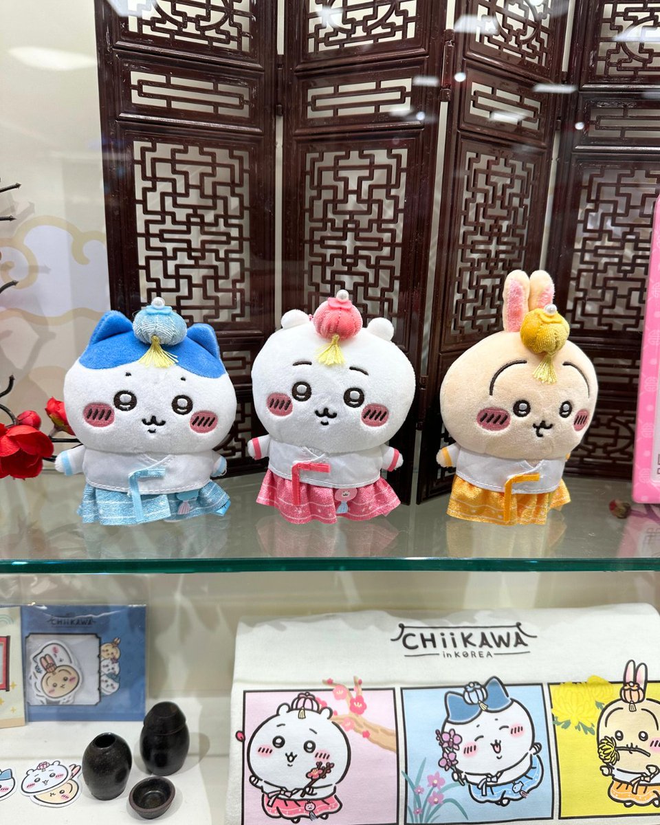 ちいかわ初の韓国ショップが ついにオープンしたよ😆✨ 韓国限定の韓服