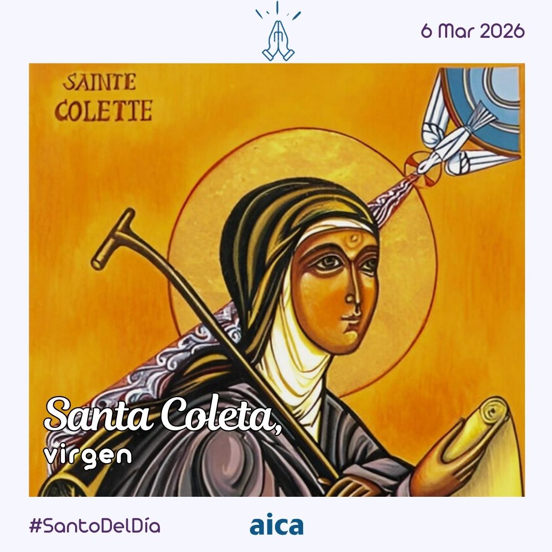 AgenciaAica's tweet photo. #Santoral #SantoDelDía Santa Coleta #RuegaPorNosotros #Coleta #FelizDía #6deMarzo 
Santa Coleta, virgen.
» https://t.co/hYkIbjsu31 https://t.co/icQvHERH9j