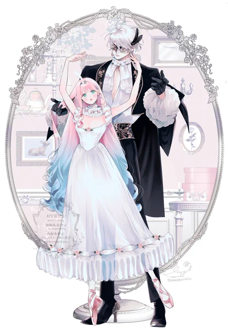 花秘める君のメテオール6巻 アクリルジオラマのイラストです