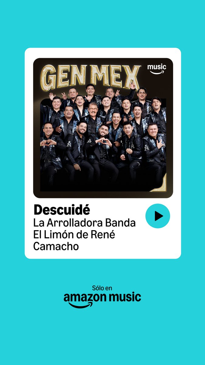 UniversalMusicE's tweet image. #AmazonMusic suma otro temazo 🔥 #LaArrolladoraBandaElLimón — Descuidé en GEN MEX.

f.mtr.cool/zlavkaorkm