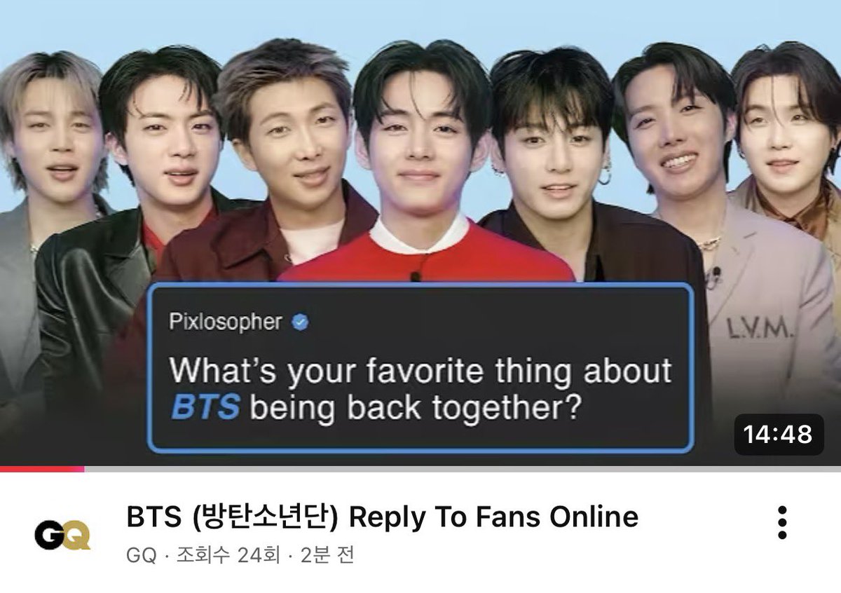 BTS (방탄소년단) Reply To Fans Online

youtu.be/PKoaxkX4wGw