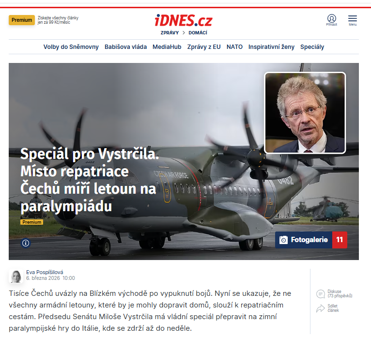 JZdesena's tweet photo. Až bude zase někdo říkat, že nějaká paní v Ománu nemá léky, nebo že nějaká slečna v Dubaji už čtyři dny spí v koupelně na zemi, tak si vzpomeňte, že to letadlo, které s nimi mohlo odletět domů, poletí s naším papalášem Mildou na paralympiádu. Letná? Zděšenka! @AndrejBabis @petr_macinka @Vystrcil_Milos