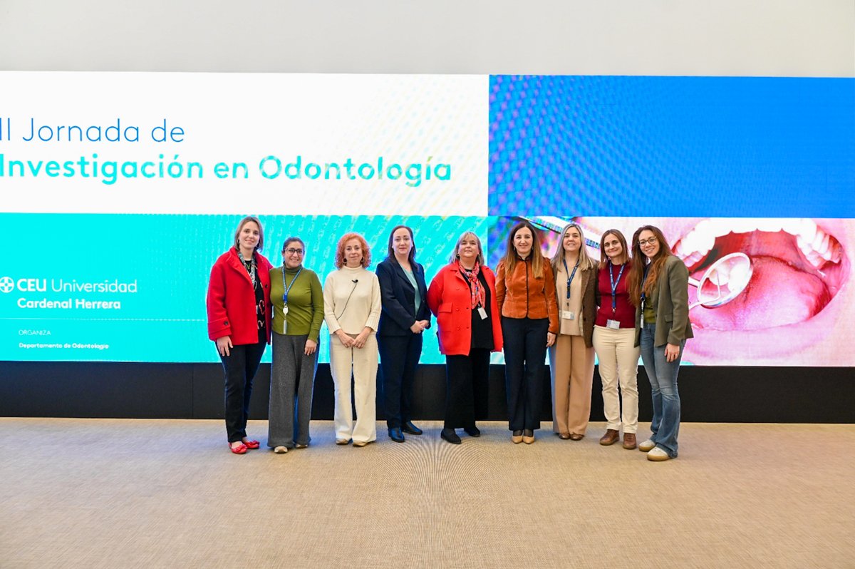 CienciaUCHCEU's tweet photo. Arranca la II Jornada de #Investigación del Departamento de #Odontología de @uchceu con un amplio grupo de investigadoras como ponentes!
Conocemos avances en ciencia básica y clínica, desde el aula y con el apoyo del Instituto de CC Biomédicas para impulsar nuevos proyectos 🚀 https://t.co/vfJy5RlOoM