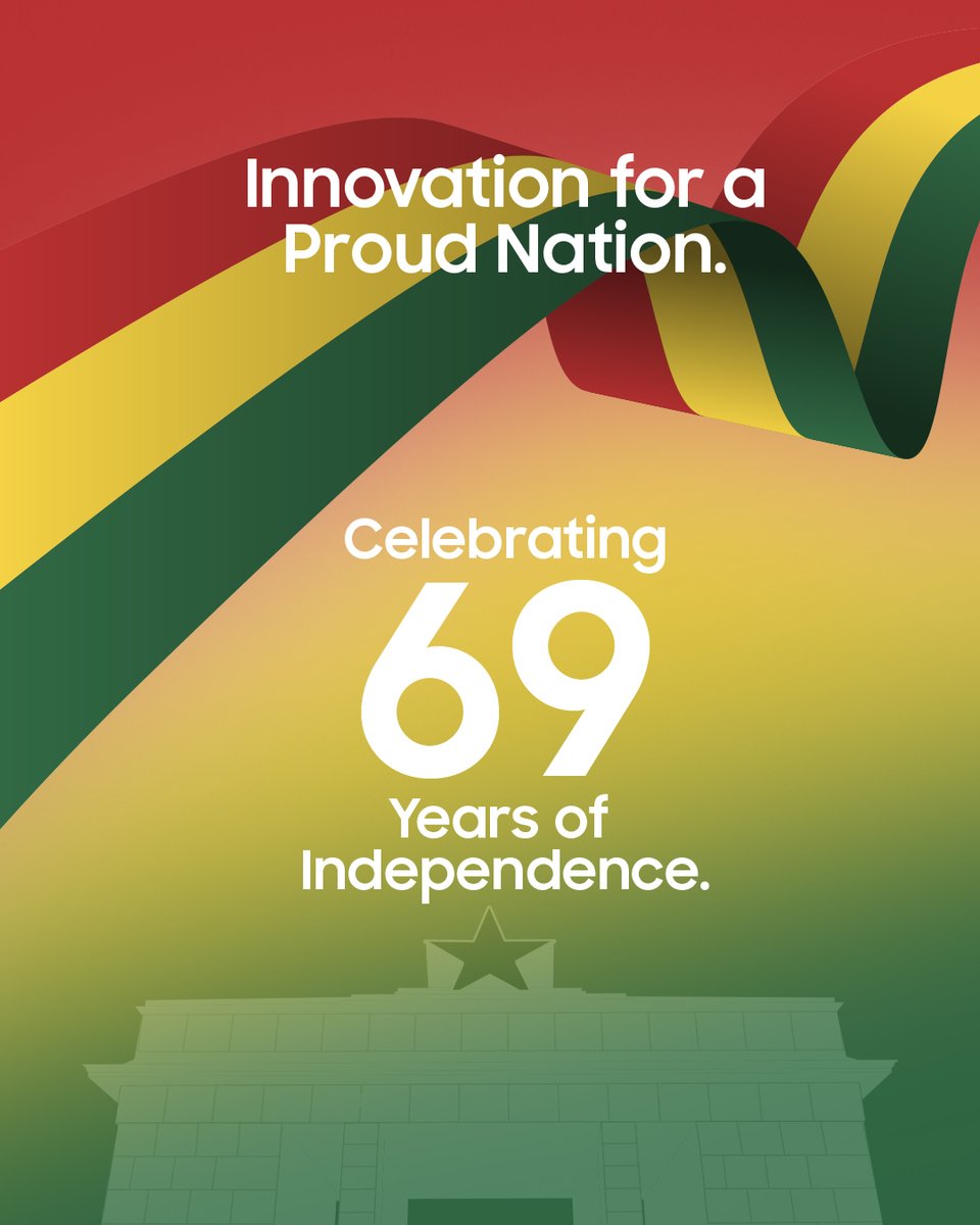 Samsung_Ghana's tweet image. Black Star shinning bright today. 🇬🇭 
Happy birthday Ghana.

#HappyIndependenceDay #Happy69th #Ghana69 #SamsungGH