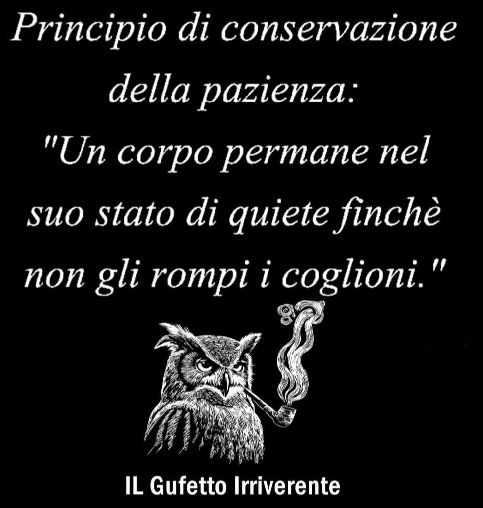 Siete avvisati eh 😈