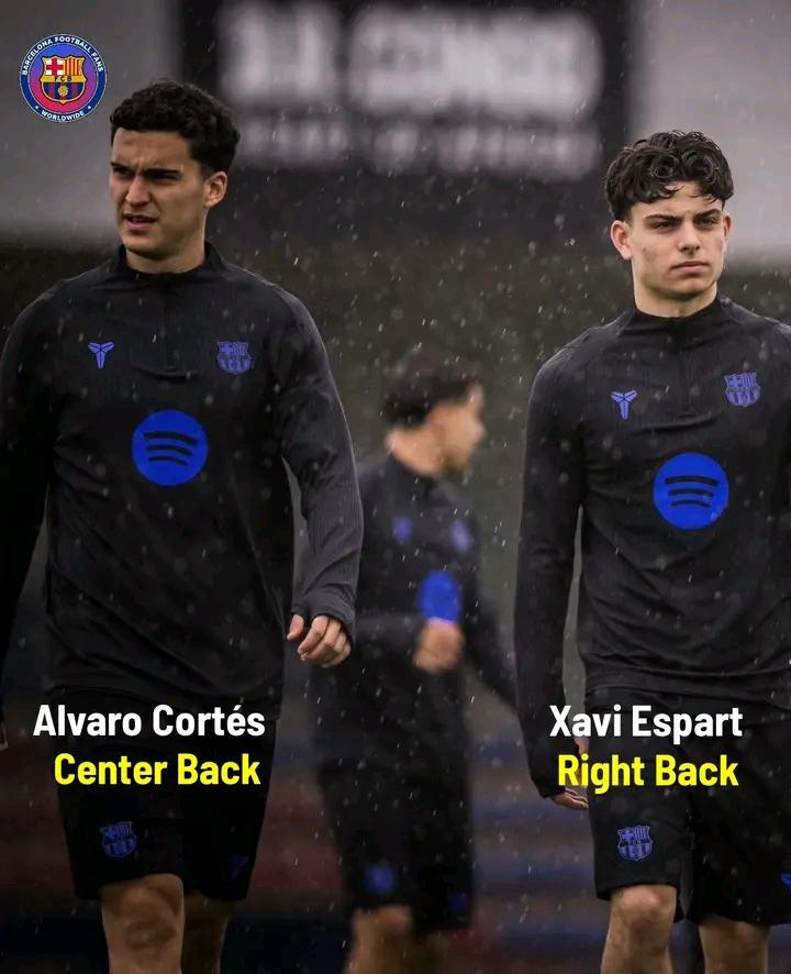 In absence of Jules Kounde and Alejandro Balde, 2 players from Barça Atlètic trained with the first team . They are expected to travel to Bilbao with the team ahead of Saturday's game against Athletic Club.

Who is Álvaro Cortés and Xavi Espart??

Álvaro Cortés (also known as
