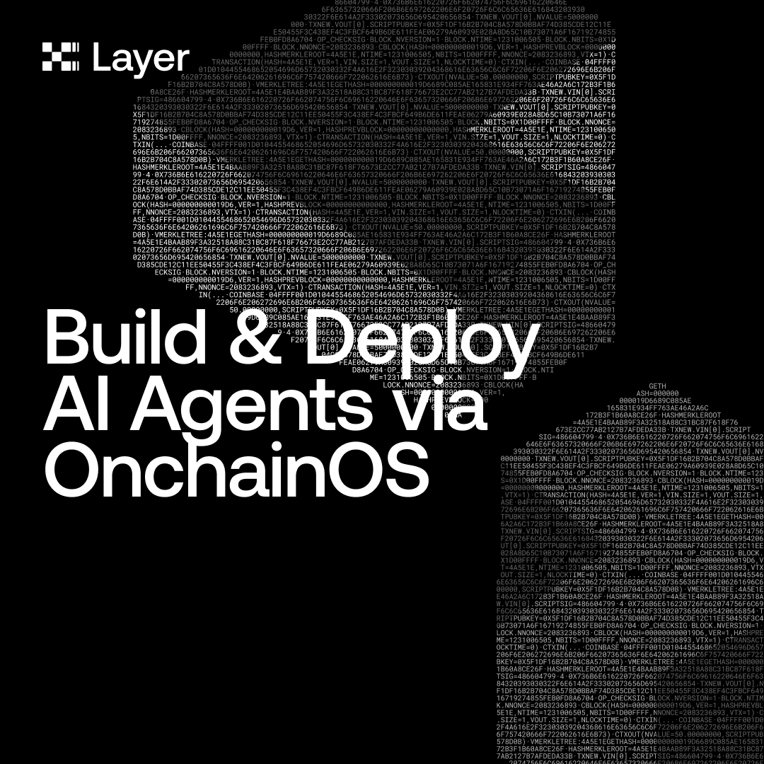 Agentic era: activated.

With OnchainOS, AI agents can read wallets, monitor markets and route trades on X Layer in real-time. 

Enjoy zero DEX fees for a limited time.

More details: web3.okx.com/onchainos/dev-…