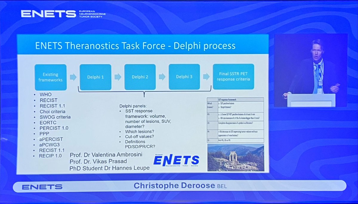 DrAngelaLamarca's tweet image. At the @ENETS_ORG #TheranosticTaskForce lots of effort done pushing for SSTR PET #response assessment 💪

Great overview by #ChristopheDeroose
👏🏻👏🏻

#ENETS2026