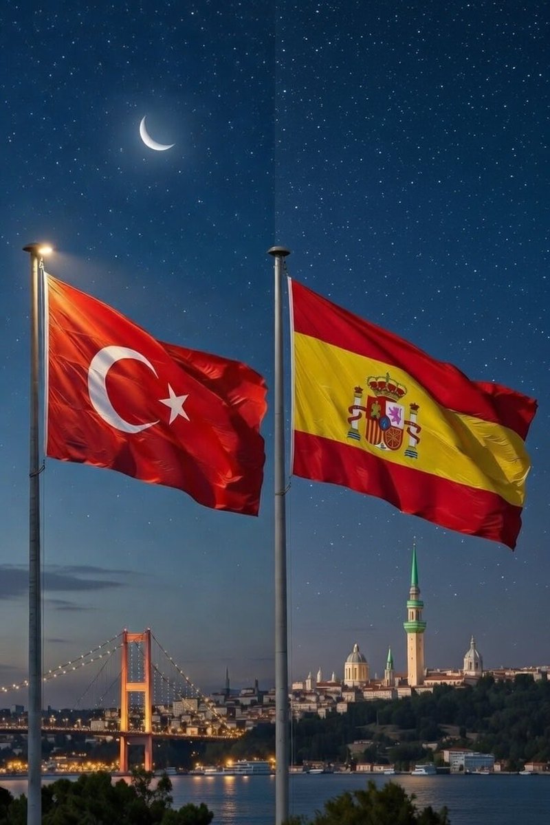 Spain and Türkiye are brothers.

İspanya Türkiye kardeştir.

España y Turquía son hermanos.

#Espana #Türkiye
