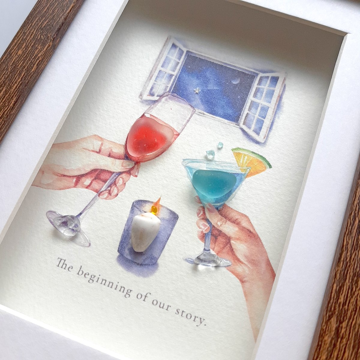 シーグラスアート