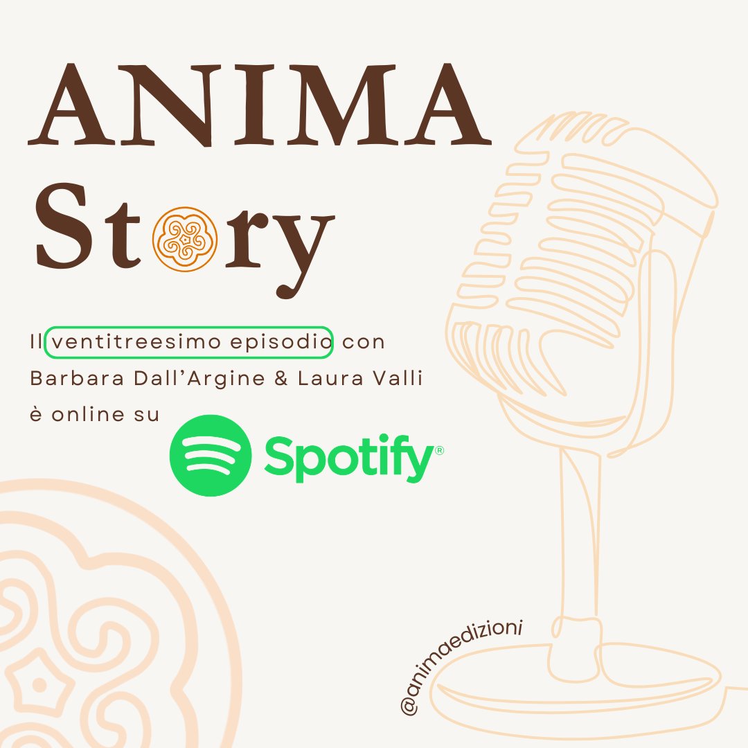 🎧 È online il ventitreesimo episodio di AnimaStory!
Con Barbara Dall'Argine e Laura Valli, un nuovo viaggio tra storie, consapevolezza e risveglio interiore.
🌟✨Ascoltalo ora su Spotify: open.spotify.com/episode/56Iq8U…