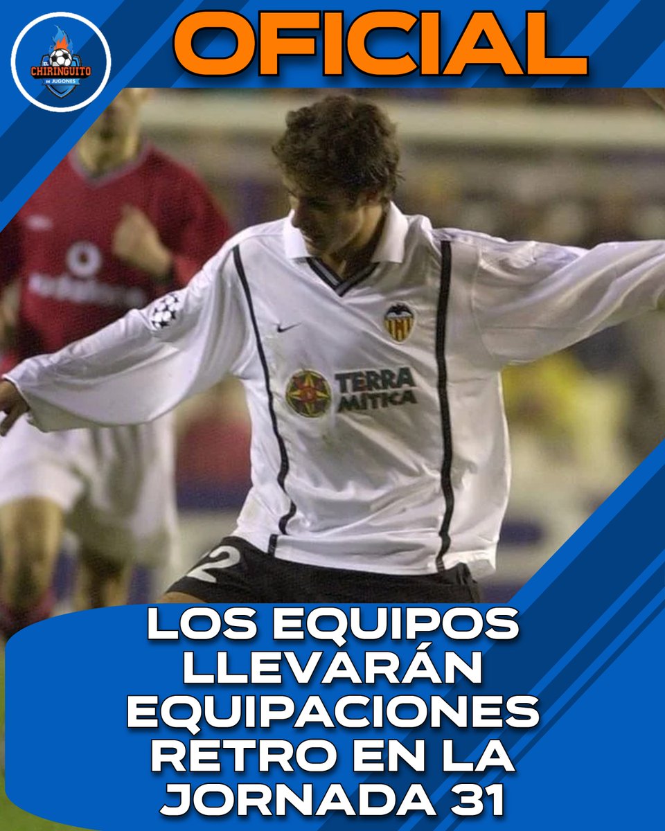 👕 Los equipos de Primera División vestirán con una equipación retro en la jornada 31.

❓ ¿Qué camiseta de tu equipo te gustaría ver?
