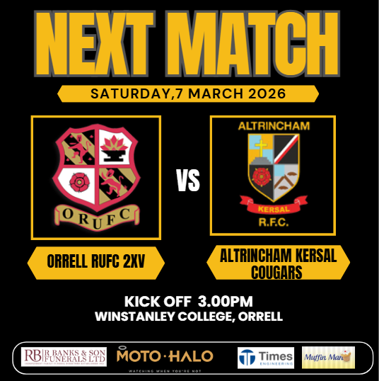OrrellRUFC's tweet photo. ๐ Double Home Rugby Tomorrow
1XV vs Ramsey (Isle of Man) โ 1.00pm KO
2XV vs Altrincham Kersal Cougars โ 3.00pm KO
Get down and support the lads for what should be a great afternoon at the club.
#OrrellRUFC https://t.co/Aq36FdBzEK