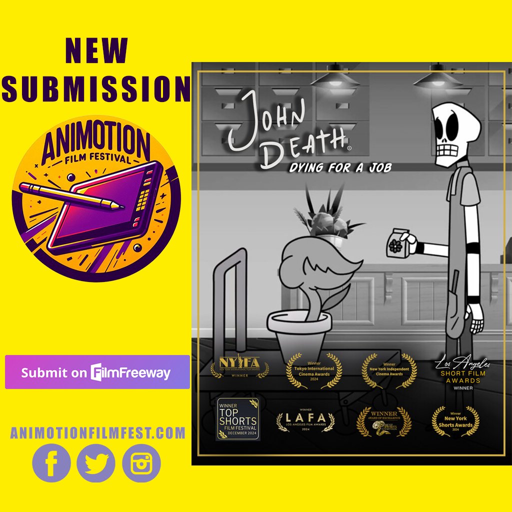 OPEN CALL!  filmfreeway.com/AnimotionFilmF… #2danimation #3danimation #stopmotion #shortfilm #featurefilm #cartoon #filmfestival #redcarpet #festival #animatedshort #cinema #film #opencall #animation #comic #comics #anime #animotionfilmfest #script