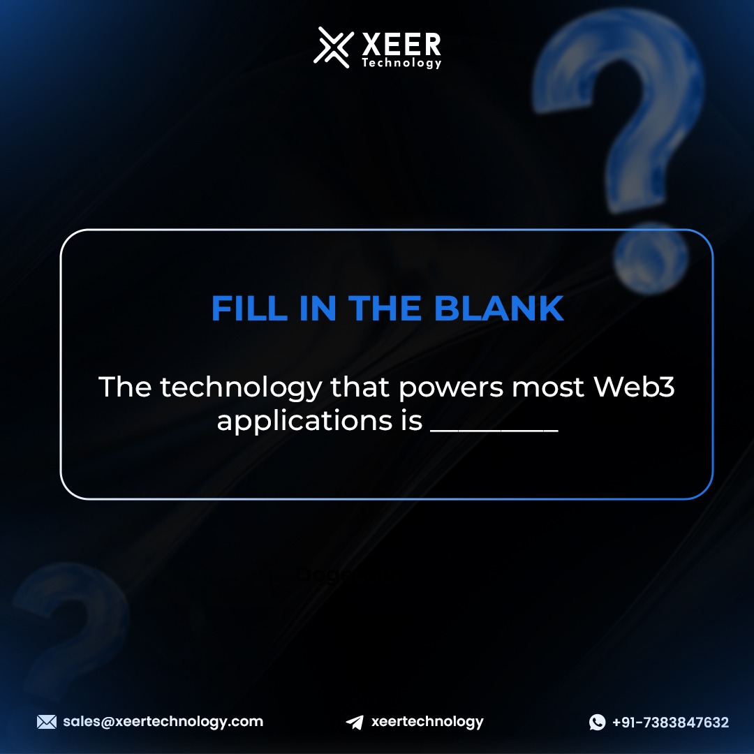 technology_xeer's tweet photo. Drop your answer in the comments! 👇

#Web3 #Blockchain #CryptoQuiz #TechQuiz #Web3Technology #CryptoCommunity #XeerTechnology #BlockchainInnovation https://t.co/fvtE3jCkj9