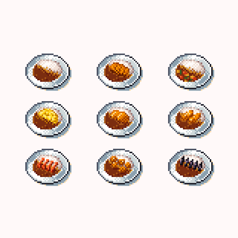Nuaah_Box's tweet photo. #ドット絵 #pixelart
カレーライス🍛 https://t.co/DxrL43wcuD