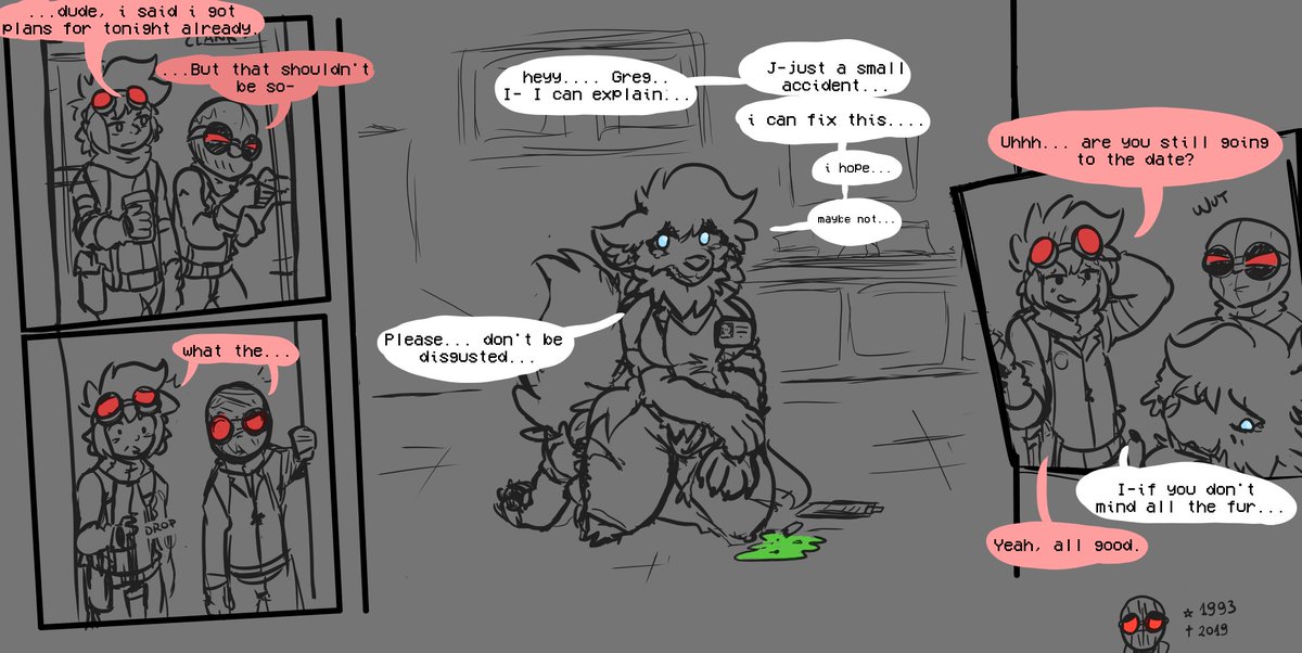 Hayden_FencFoxo's tweet photo. more of the HMOAF slop of mine while i can only sketch in this soon to be broken art tablet...

The incident that cursed Charlotte's life, since people asked https://t.co/eT1ig8CYN8
