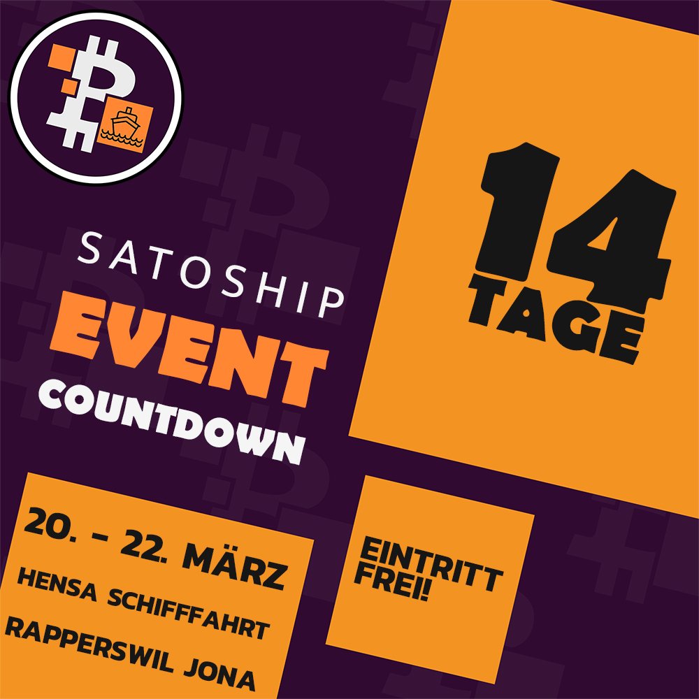 Satoship ⛴️ 🧡🇨🇭 19.-21.03.2027 tweet media