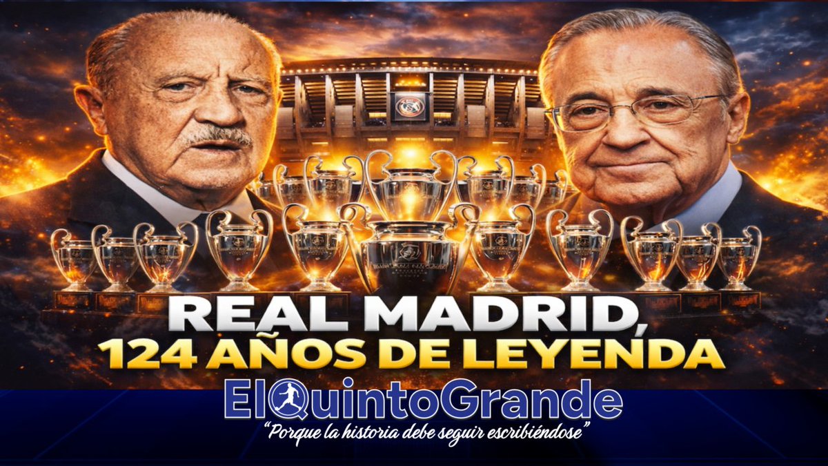 ⚪👑 Real Madrid, 124 Años de Leyenda 🏆✨ | 15 Champions y una Historia Eterna youtu.be/nvRUAf-o4nM?si…
