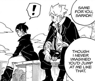 babe2731's tweet photo. You know, Boruto, we also didn't think that you would hug Sarada like that in return.

I was totally shocked that you broke the stereotype of a shonen hero who doesn't hug a girl back.

#borusara https://t.co/b1c8C4UDdw
