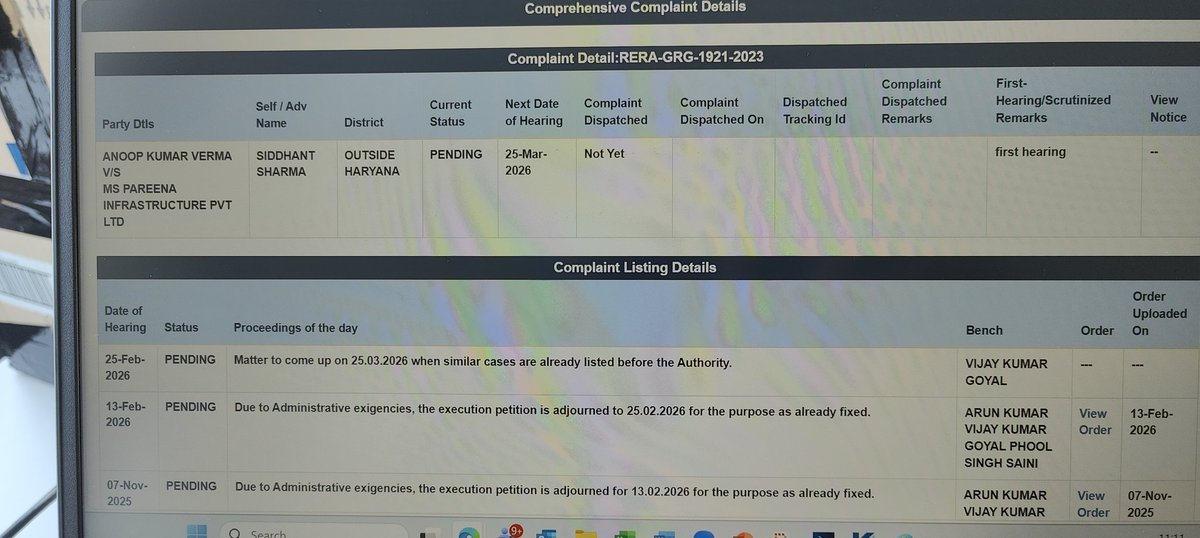 ANOOP2710's tweet photo. #HRERA @hareragurugram3 Why there is no order since 25 Feb 2026 hearing till today?There were lots of discussion and Justice Vijay Goyal heard the matter. Why #RERA is not taking any accountability?Why DATE on DATE? 2021 to 2026 now.. still judge can't decide??
#BRIBE? @cmohry https://t.co/c14bIlSWHF