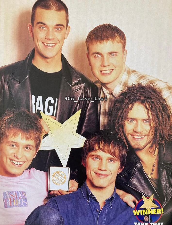 90s_take_that's tweet image. Flashback Friday ⭐️

❤️❤️❤️❤️❤️

📷 TV Hits Magazine 1994

#takethat #tvhitsawards #90snostalgia #thatters #takethatfandom #lookatus @takethat @GaryBarlow @OfficialMarkO #HowardDonald #JasonOrange @robbiewilliams #takethatlegends