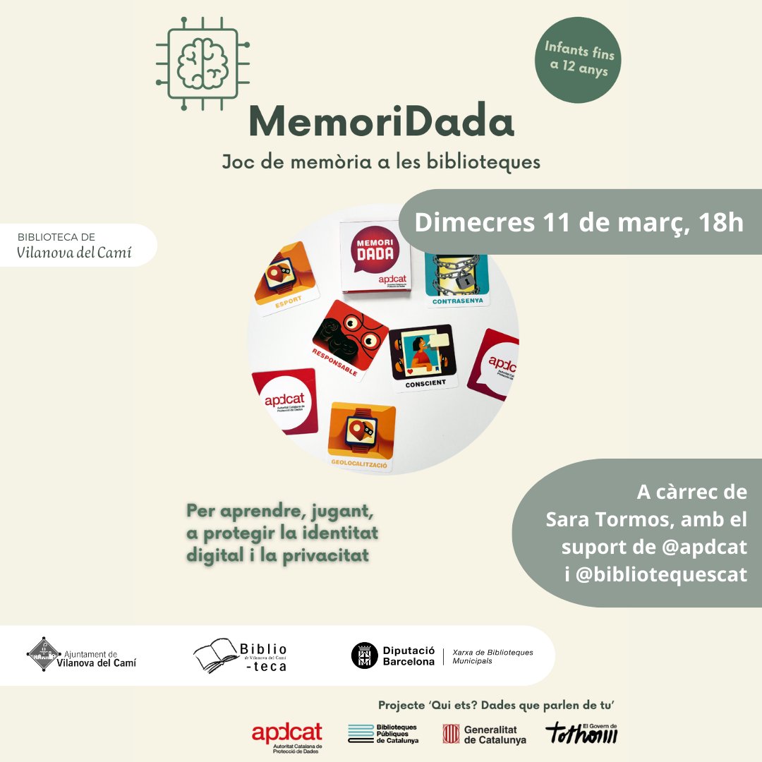 Autoritat Catalana de Protecció de Dades tweet media