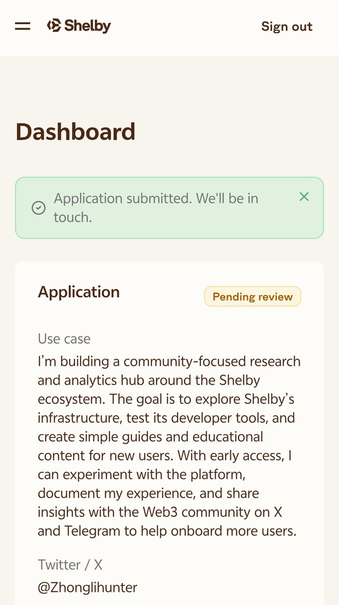 📢 Con hàng <a href="/shelbyserves/">Shelby</a>
Đang mở Early Access kìa anh em.

Dự án <a href="/shelbyserves/">Shelby</a> đã bắt đầu mở đơn cho cộng đồng đăng ký Early Access. Đây là một trong những dự án đang được chú ý trong hệ sinh thái Aptos, cùng với Decibel. 

Nếu Decibel đi theo hướng perp DEX, thì