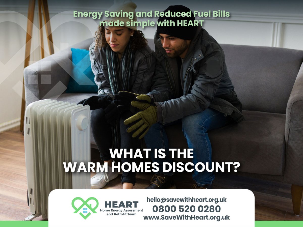 SaveWithHeart's tweet photo. Through the Warm Home Discount (WHD), the UK government provides eligible low-income and vulnerable households in Great Britain with a single £150 reduction on their electricity costs.

Read more at https://t.co/EqOO60CwxH 

#WarmHomesPlan #EnergyEfficientHomes https://t.co/kASs5jZ1Ue