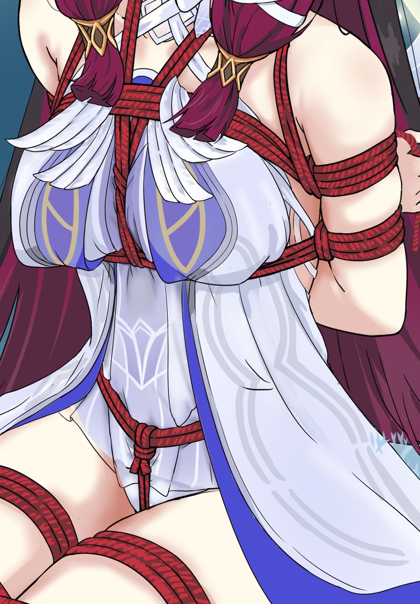 krts65's tweet photo. Genshin outfits are too complicated, especially without a 3D version, so I relied on the cosplay version and redrawn it ... 
and i'm thinking just going naked would have been better XD https://t.co/Zj2dwx8Jm2