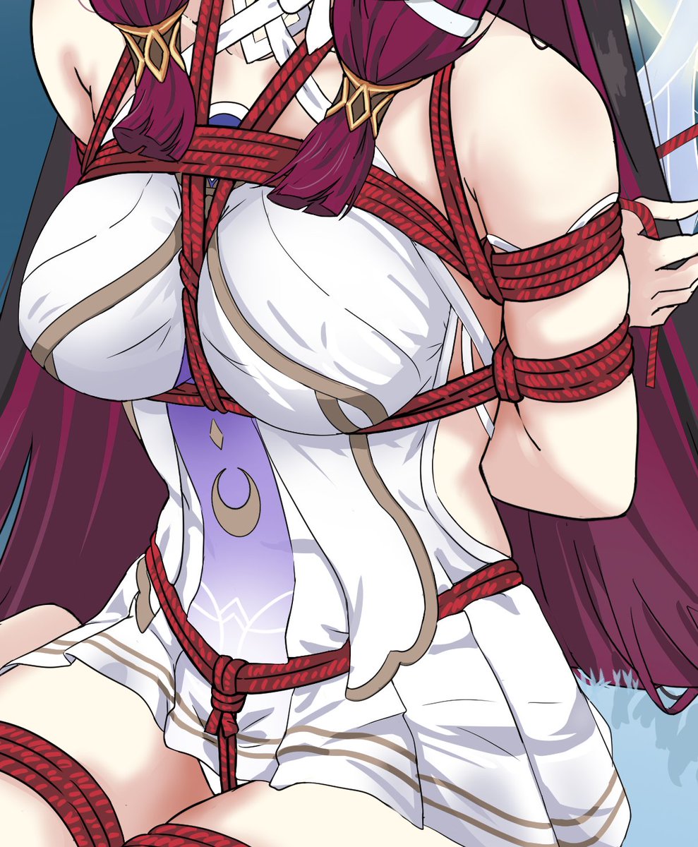 krts65's tweet photo. Genshin outfits are too complicated, especially without a 3D version, so I relied on the cosplay version and redrawn it ... 
and i'm thinking just going naked would have been better XD https://t.co/Zj2dwx8Jm2