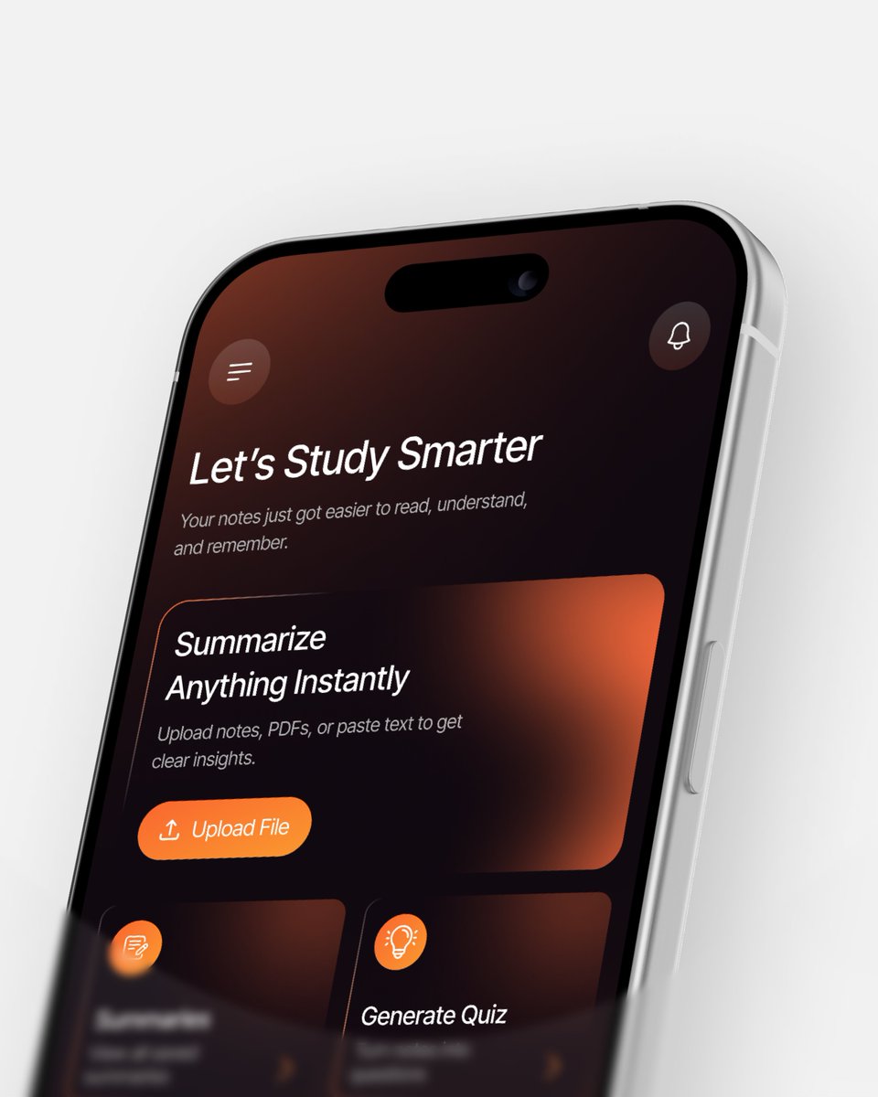 saifuix_099's tweet photo. Great products reduce effort.

This AI study assistant turns complex chapters into clear insights in seconds.

Designing tools that help people learn faster.

#uxdesign #uidesign #appdesign #productdesign #mobileui #uiux #edtechdesign #aiproductdesign #aistudyassistant #ai https://t.co/x12JuZC6e8