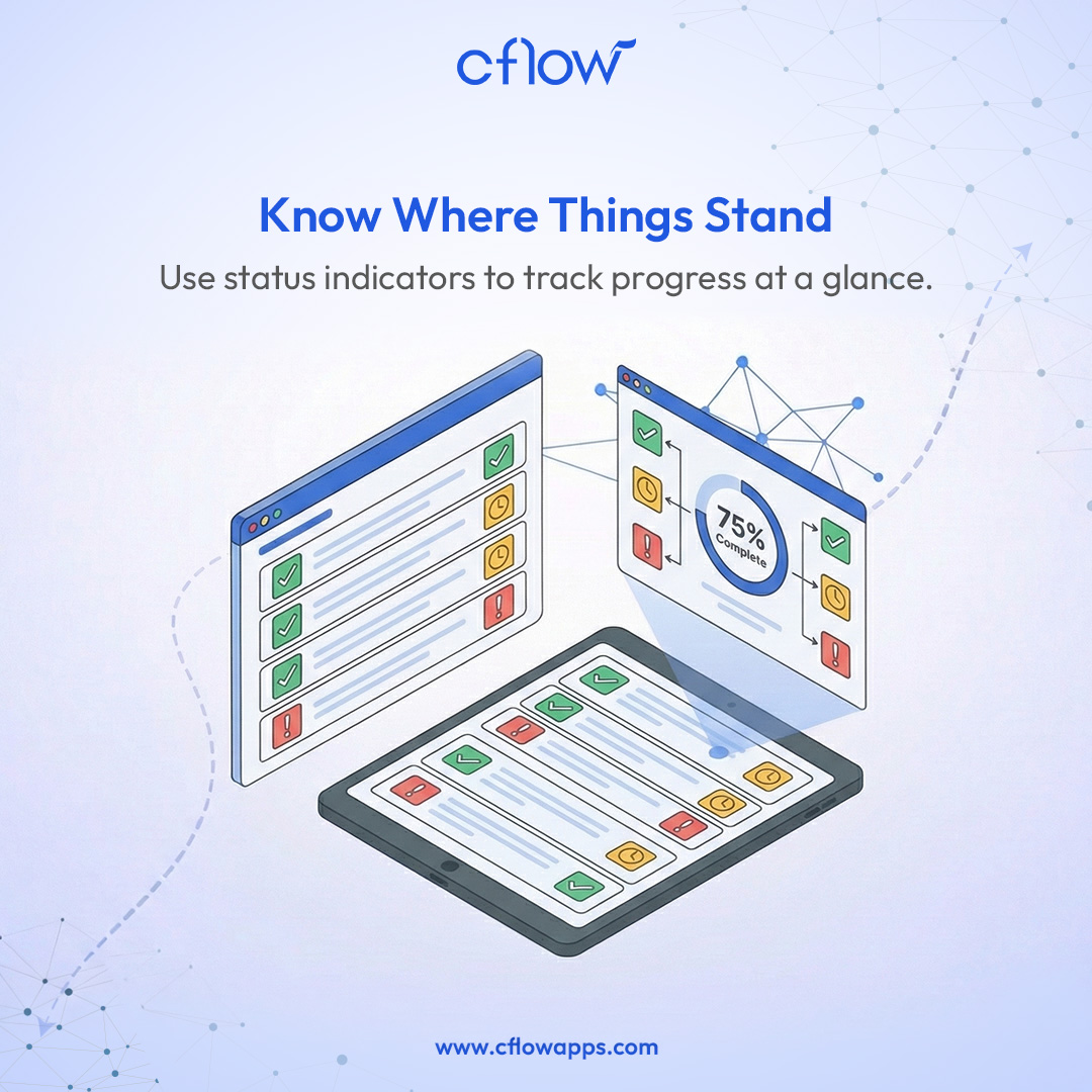 cflowapps's tweet photo. Stay informed with clear status indicators that show your project’s progress in real time.
Keep your team aligned and tasks on track with Cflow.

Track smarter, work better!

#StatusIndicators #WorkflowAutomation #Cflow
#ProjectManagement #BusinessEfficiency https://t.co/5KzLR3gAG7