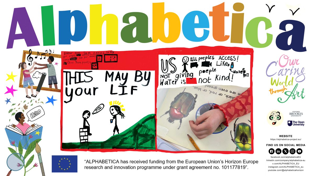 ALPHABETICA_EU's tweet photo. 🎨 #ALPHABETICA brought #art & #research to families at Oxford Brookes #ScienceBazaar 2026!
Dr Kremena Dimitrova led creative activities exploring care, love & expression✨
💬 “Art helps my mental health.”
Learn more🔗 https://t.co/zhcDh8Li9P #ArtsBasedEducation #HorizonEU https://t.co/wvdLzlPWal