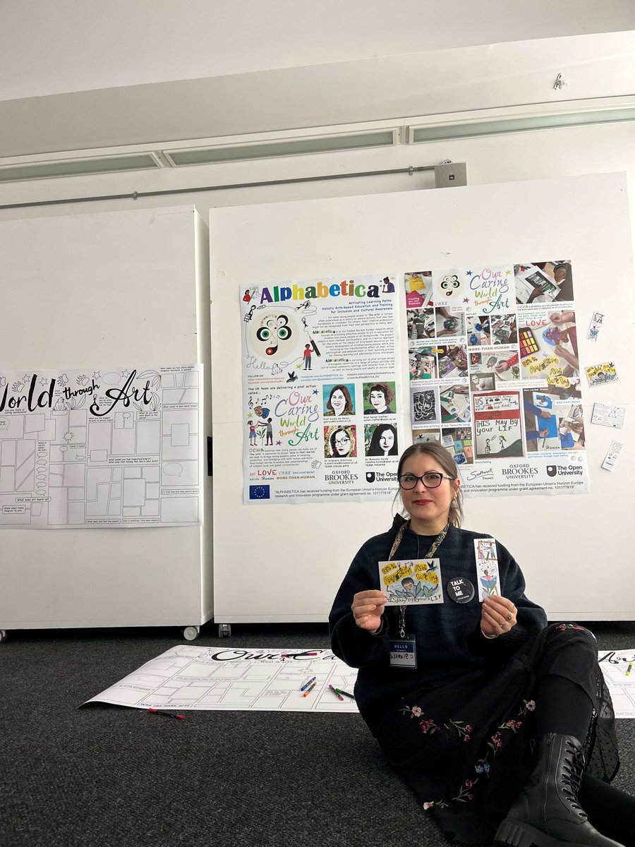 ALPHABETICA_EU's tweet photo. 🎨 #ALPHABETICA brought #art & #research to families at Oxford Brookes #ScienceBazaar 2026!
Dr Kremena Dimitrova led creative activities exploring care, love & expression✨
💬 “Art helps my mental health.”
Learn more🔗 https://t.co/zhcDh8Li9P #ArtsBasedEducation #HorizonEU https://t.co/wvdLzlPWal
