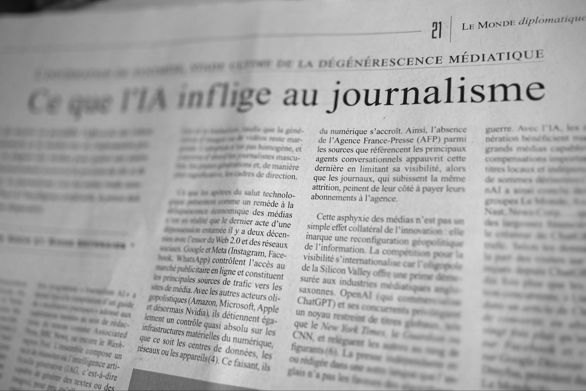 jpnvhb's tweet photo. À lire dans #lemondediplomatique #journalisme #presse https://t.co/yLBxlpZnQs