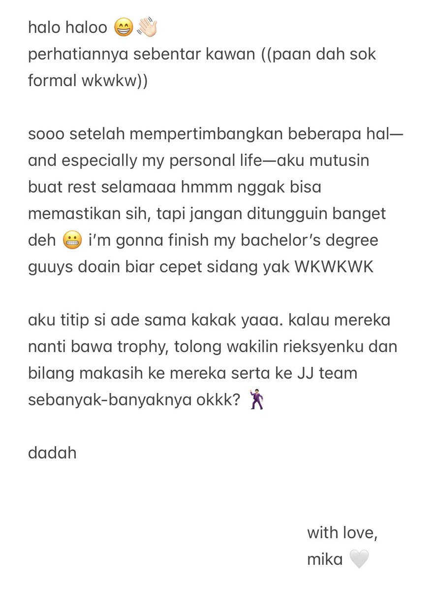 mika — rest tweet media