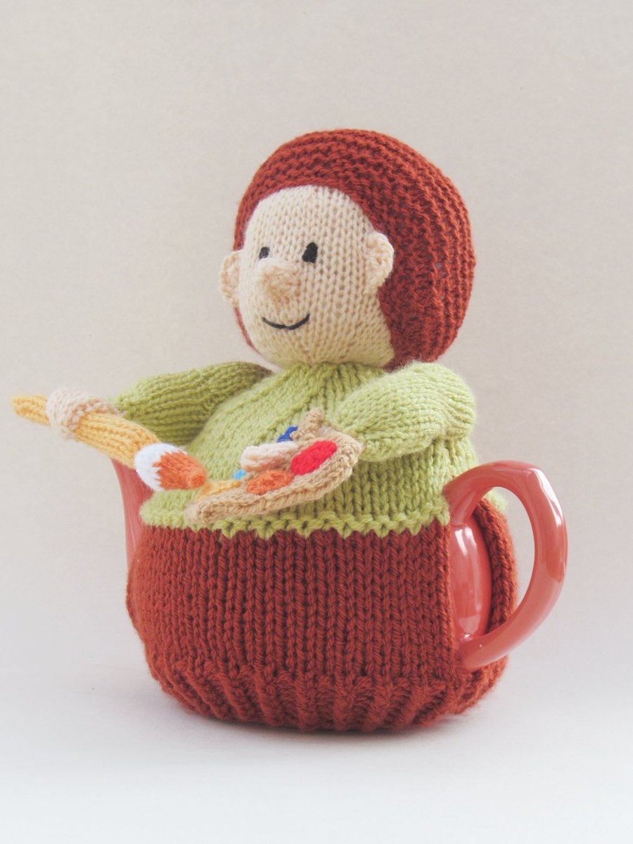 TeaCosyFolk's tweet image. The Artist Tea Cosy celebrates colour, creativity and a splash of studio chaos — a joyful tribute to every painter at play 🎨
 teacosyfolk.co.uk/artist-tea-cos…
#Knitting #TeaCosy #ArtistLife #Creative  #KnittersOfX #CraftyMakes #TeaCosyFolk #KnittingPattern #knit #Crafts #artist