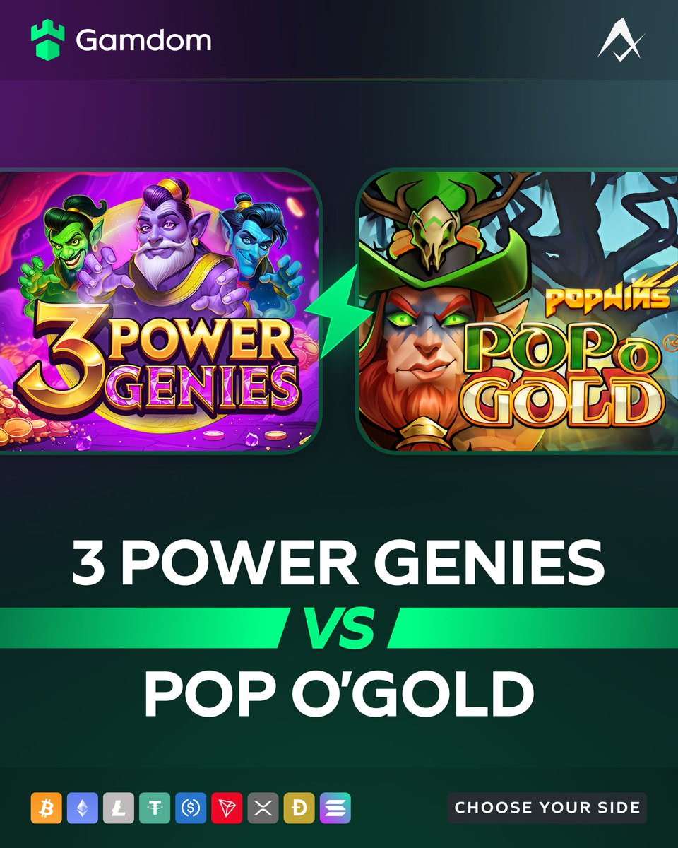 🎰 Battle of the Slots: AvatarUX! 🎰

#Team🧞 3 Power Genies 🆚 #Team🍀 Pop O'Gold

Drop your <a href="/gamdom/">Gamdom.com</a> userID with your pick &amp; 🔁 for a shot at FREE Spins! 🎁

*KYC Level 2 verified Gamdom users only