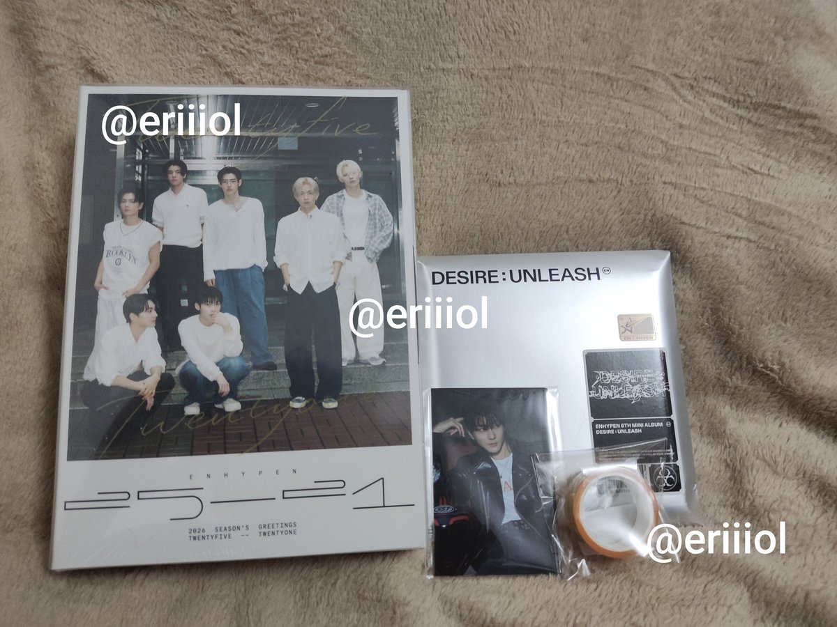 eriiiol's tweet photo. wts lfb 
Enhypen Season's Greeting 2026 (sealed) w/ Weverse POB 

1,750 (pf included) + sf 
-free desire unleash engene ver (random, unsealed but complete inclusions)

- onhand
- x to sensi / impatient
- QC
- mop: gcash | bpi | maribank
- mod: jnt

reply or dm
i have 4 https://t.co/hBesyQRCEh