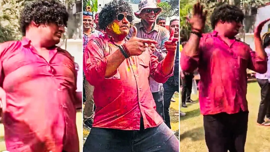 aajtak's tweet image. 'सपना चौधरी के मेरी आख्या का काजल…' पर बालों में विग लगाकर झूमे बरेली के एसएसपी IPS अनुराग आर्य, Video वायरल  

पूरी खबर: intdy.in/0pyu3a

#BareillySSP #Holi #UPPolice #ViralVideo #AnuragArya