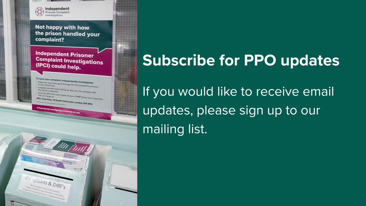 Prisons and Probation Ombudsman tweet media