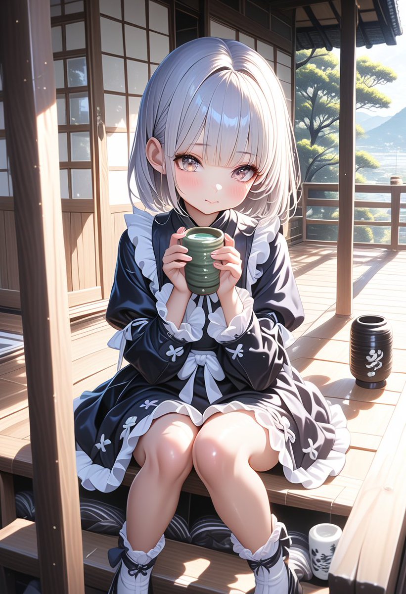 縁側でのんびりって憧れる
#AIart #AIイラスト ＃DaysAI