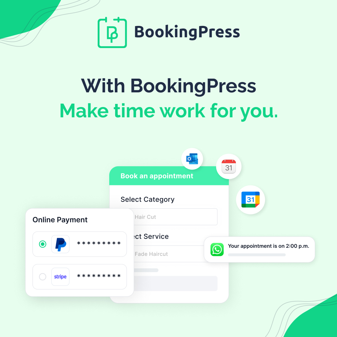 BookingPress Plugin tweet media