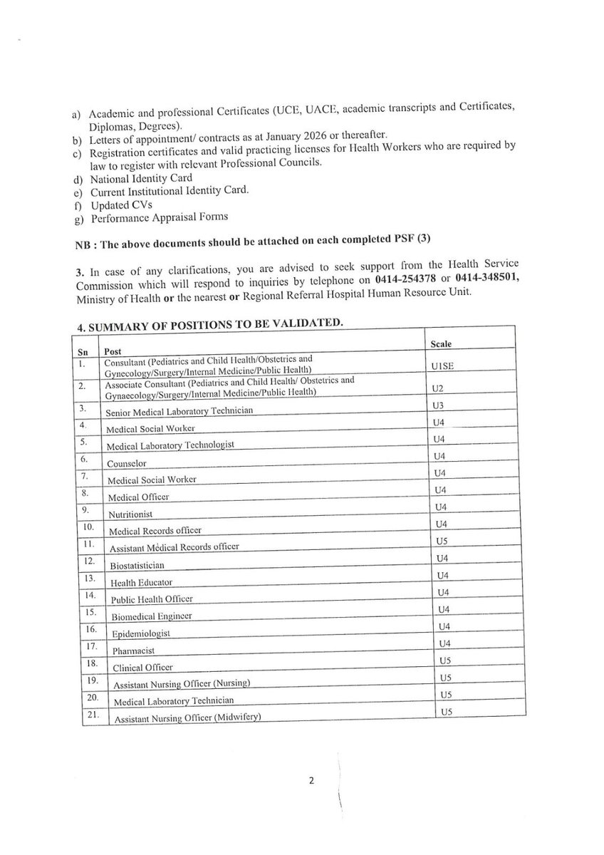 Health Service Commission Uganda tweet media