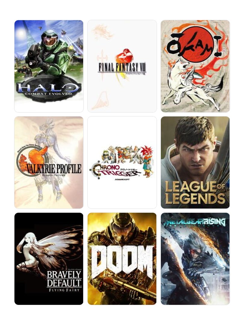 Joining on the trend. 
#My9Games #私を構成する9つのゲーム