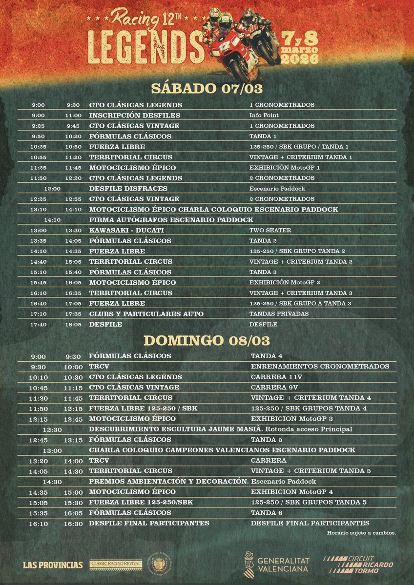 Circuit Ricardo Tormo tweet media