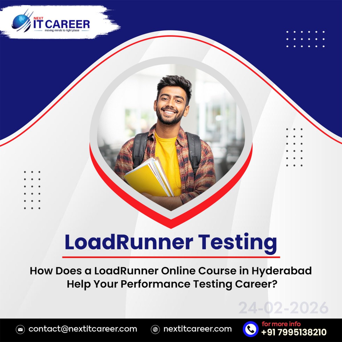 NextITCareerr's tweet photo. Our latest blog explains how a LoadRunner Online Course in Hyderabad can help you build a successful career :
🌐 Website : https://t.co/140xmxOswM
#NextITCareer #LoadRunner #LoadRunnerTesting #PerformanceTesting #SoftwareTesting #AutomationTesting #TestingTools https://t.co/qLXLiN5n3S