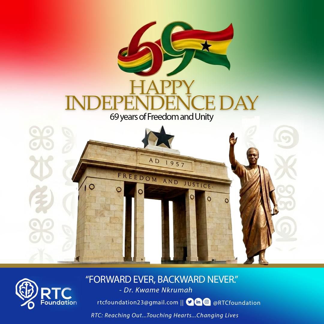 As we celebrate Ghana Independence Day, we renew our commitment to raising awareness on cancer, road traffic accidents, and neurological diseases because saving lives is essential to nation-building.

Happy Independence Day, Ghana 🇬🇭

Join us here - whatsapp.com/channel/0029Vb…